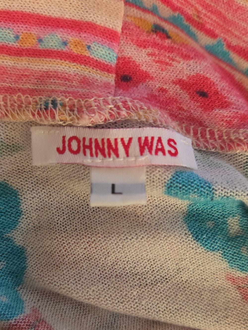 Johnny Was, Floral Multicolor V-Neck Button Cardigan for Women - Picture 7 of 8